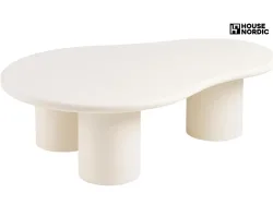 HOUSE NORDIC Couchtish PALMERA 80x120x35cm cremeweiss