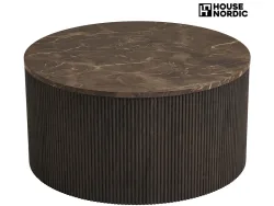 HOUSE NORDIC Couchtish ROTA 80x80x40cm rotbraun