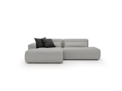 Ecksofa REVE Stoff grau