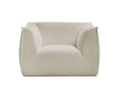 Sessel BOBOCHIC GIORGIA Boucle-Stoff beige