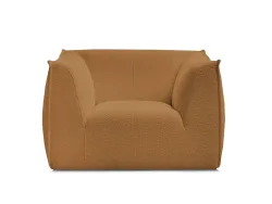 Sessel BOBOCHIC GIORGIA Boucle-Stoff gelb