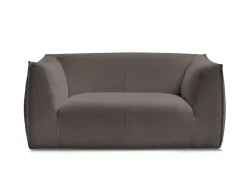2er Sofa BOBOCHIC GIORGIA Boucle-Stoff rotbraun
