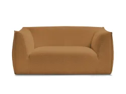2er Sofa BOBOCHIC GIORGIA Boucle-Stoff gelb