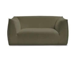 2er Sofa BOBOCHIC GIORGIA Boucle-Stoff grün