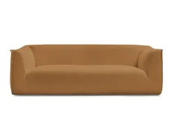 3er Sofa BOBOCHIC GIORGIA Boucle-Stoff gelb