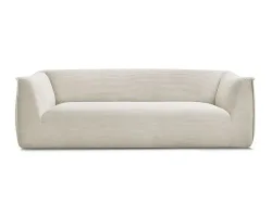 3er Sofa BOBOCHIC GIORGIA Cord-Stoff beige