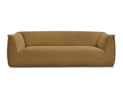 3er Sofa BOBOCHIC GIORGIA Cord-Stoff gelb