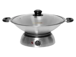 HYUNDAI Wok Ø36cm edelstahl grau