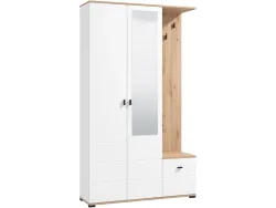 Garderobe CANVEY 115.4x35.2x197cm artisan eiche