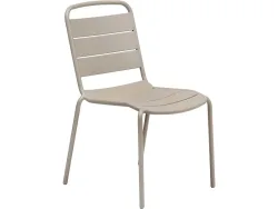 HESPERIDE Gartenstuhl ALEGORIA Edelstahl beige