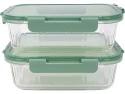 Konservierungsdosen-Set CRISTAL 1.52L grün