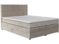 Boxspringbett BALI beige 160x200cm halbfest