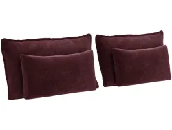 Set 4 Kissen MAGIC 30x65cm braun unifarben