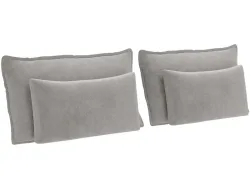 Set 4 Kissen MAGIC 30x65cm grau unifarben