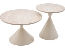 Set für Couchtische MERIDA 70x70x54.5cm beige