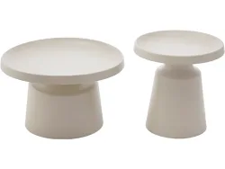 Set für Couchtische DUNE 70x70x50.5cm beige