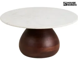 HOUSE NORDIC Couchtish HEIDE 70x70x35cm dunkelbraun