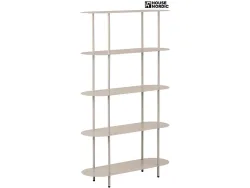HOUSE NORDIC Regal RIETI 90x31x150cm metall matt