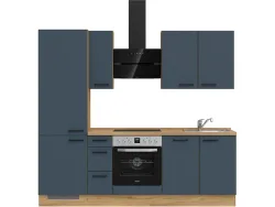 Komplette Küche MODUSET EASYTOUCH PREMIUM Fjordblau 60x240cm