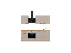 Komplette Küche MODUSET EASYTOUCH PREMIUM Sand ultramatt 60x240cm