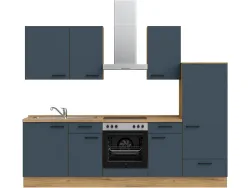 Komplette Küche MODUSET EASYTOUCH CLASSIC Fjordblau 60x270cm