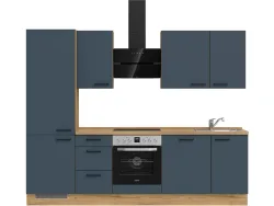 Komplette Küche MODUSET EASYTOUCH PREMIUM Fjordblau 60x270cm