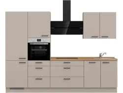 Komplette Küche MODUSET EASYTOUCH PREMIUM Sand ultramatt 60x300cm