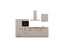 Komplette Küche MODUSET EASYTOUCH CLASSIC Sand ultramatt 60x300cm