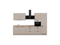Komplette Küche MODUSET EASYTOUCH PREMIUM Sand ultramatt 60x330cm