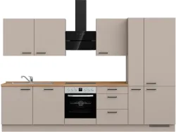 Komplette Küche MODUSET EASYTOUCH PREMIUM Sand ultramatt 60x330cm