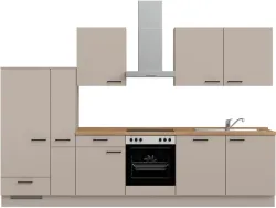 Komplette Küche MODUSET EASYTOUCH CLASSIC Sand ultramatt 60x330cm