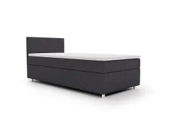 Kastenbett FREDO dunkelgrau 90x200cm halbfest