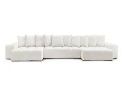 Wohnlandschaft BOBOCHIC ANAKIN Stoff mit Textur weiss