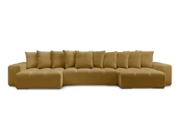 Wohnlandschaft BOBOCHIC ANAKIN Stoff mit Textur gelb