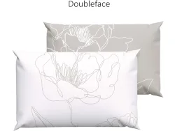 Lotus Bettwaren - Lotus Création Kopfkissenbezug Satin Mavis, Mavis Satin Kopfkissenbezug, 65 x 100 cm, Greige
