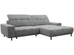 Ecksofa LINEA Stoff seidengrau