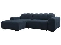 Ecksofa AURA Stoff marine