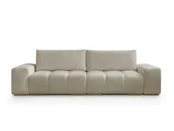 3er Sofa BOBOCHIC ANAKIN Stoff mit Textur beige