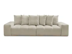 3er Sofa BOBOCHIC ANAKIN Stoff mit Textur beige