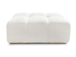 Hocker BOBOCHIC ANAKIN 93x115x45cm stoff mit textur weiss
