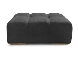 Hocker BOBOCHIC ANAKIN 93x115x45cm stoff mit textur schwarz