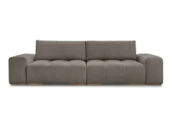 3er Sofa BOBOCHIC ANAKIN Boucle-Stoff rotbraun