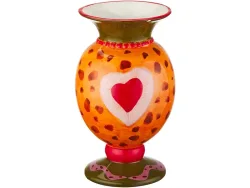 Vase LÉONIE 13.6x13.6x23.2cm orange