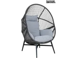 HOUSE NORDIC Gartensessel ROSARIO 73x74x103cm schwarz
