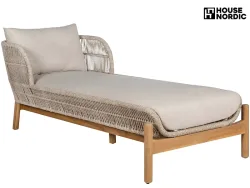 HOUSE NORDIC Sonnenbett TERRACINA 87x190x72.6cm natürliches holz