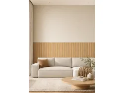 Set mit 2 selbstklebenden Akustikplatten HALO natürliches holz 60x120x0.9cm