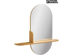 Spiegel oval HOUSE NORDIC BARCO 92x94.5cm natürliches holz