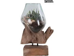 Dekorative Vase SAN MARINO 18x25x15cm natürliches holz