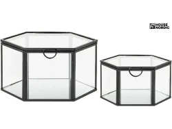 Set mit Aufbewahrungsboxen VINTAGE Schwarz