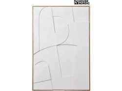 Strukturierte Leinwand MADELINE 1 Stück weiss 60x90x3cm